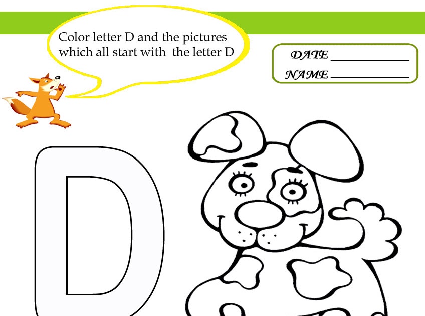 Kids Under 7 Letter D Worksheets and Coloring Pages Kids Under 7 Letter D Worksheets and Coloring Pages