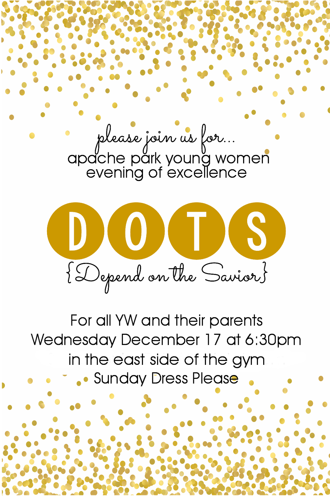 Adorable Antics DOTS Depend On The Savior Young Women In Excellence Adorable Antics DOTS Depend On The Savior Young Women In Excellence