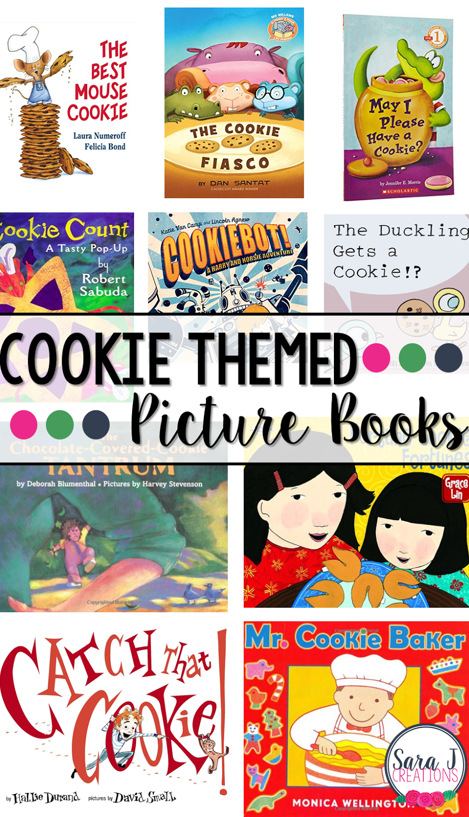 Picture books all with a fun cookie theme! A brief description of each one is included. What's your favorite cookie book?