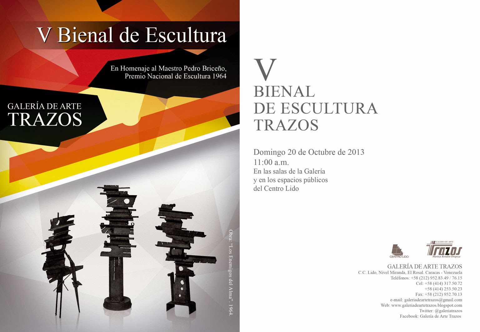 Galeria De Arte Trazos Invitacion A La Inauguracion De La V Bienal
