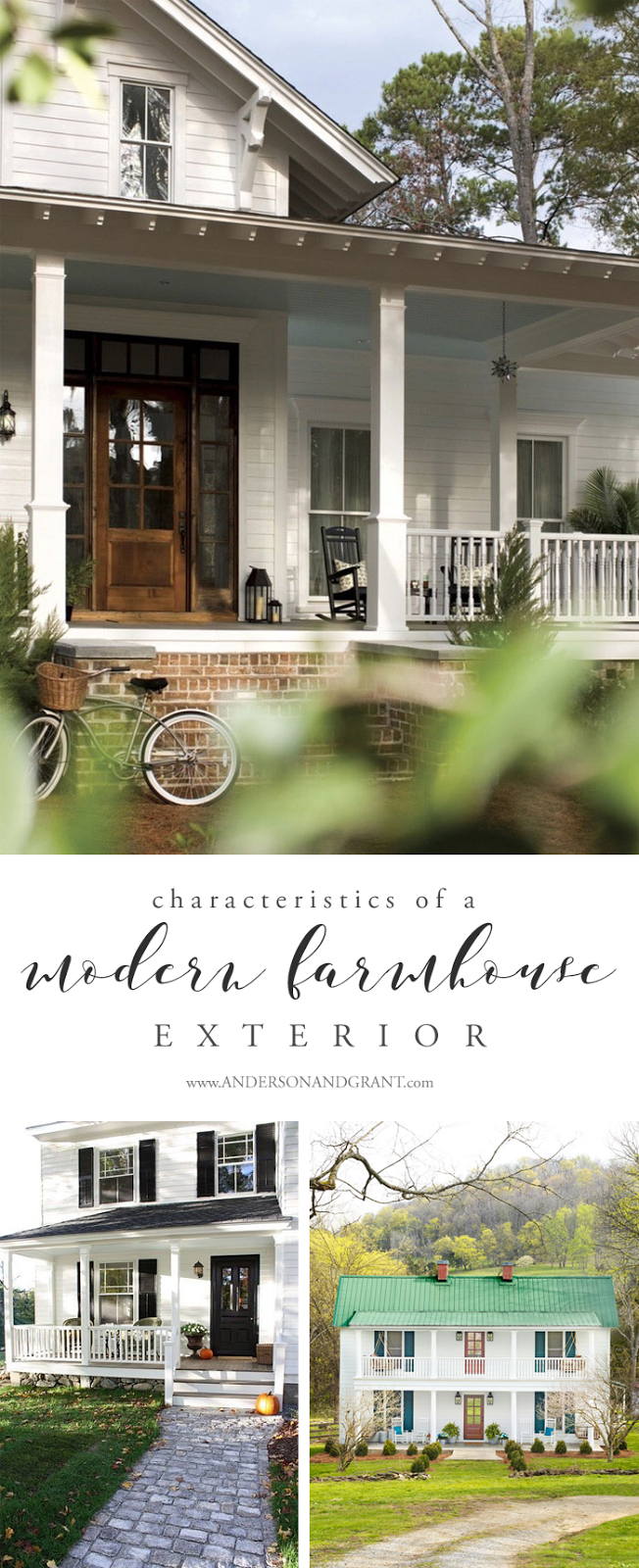 Characteristics of a Modern Farmhouse Exterior anderson + grant