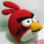 pajaro rojo angry bird amigurumi | red bird angry bird amigurumi