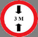 3-Meter traffic sign