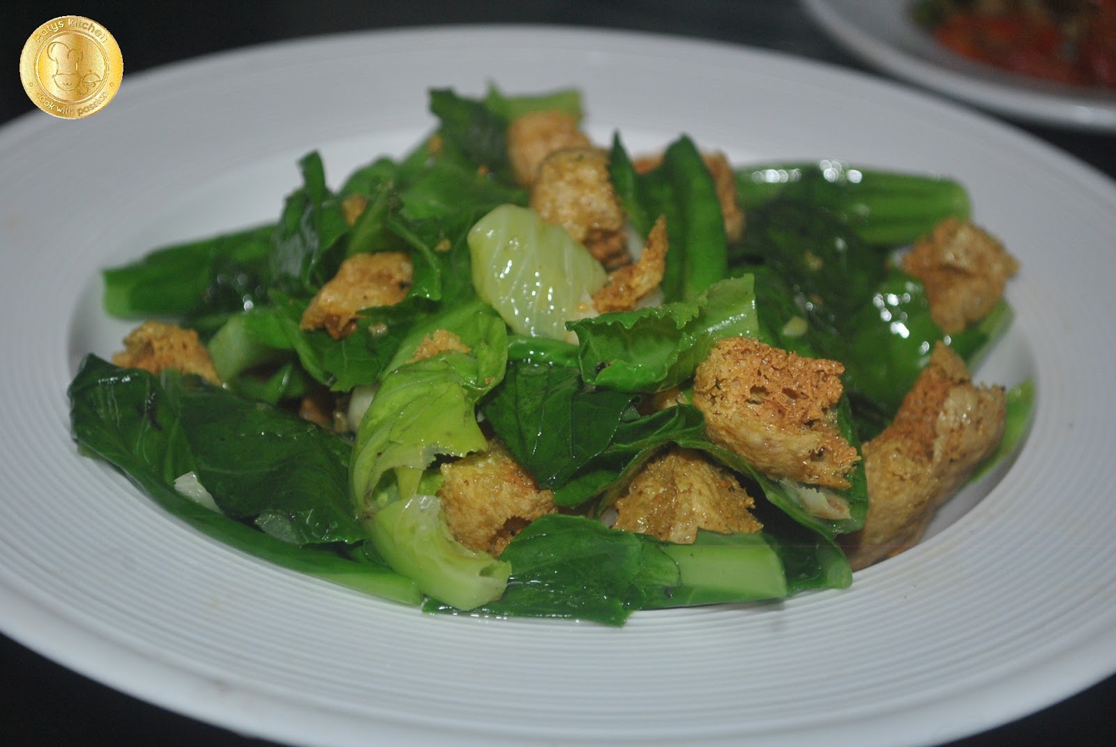 PATYSKITCHEN STIR FRIED BABY KAILAN WITH PUFF TOFU / BABY KAILAN