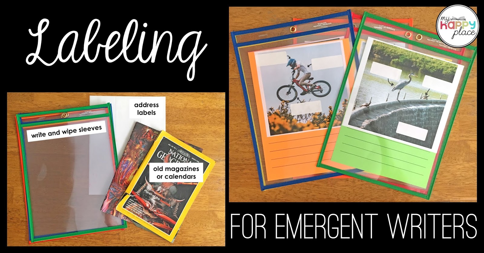 Working with Emergent Writers Labeling Ideas and Tips My Happy Place