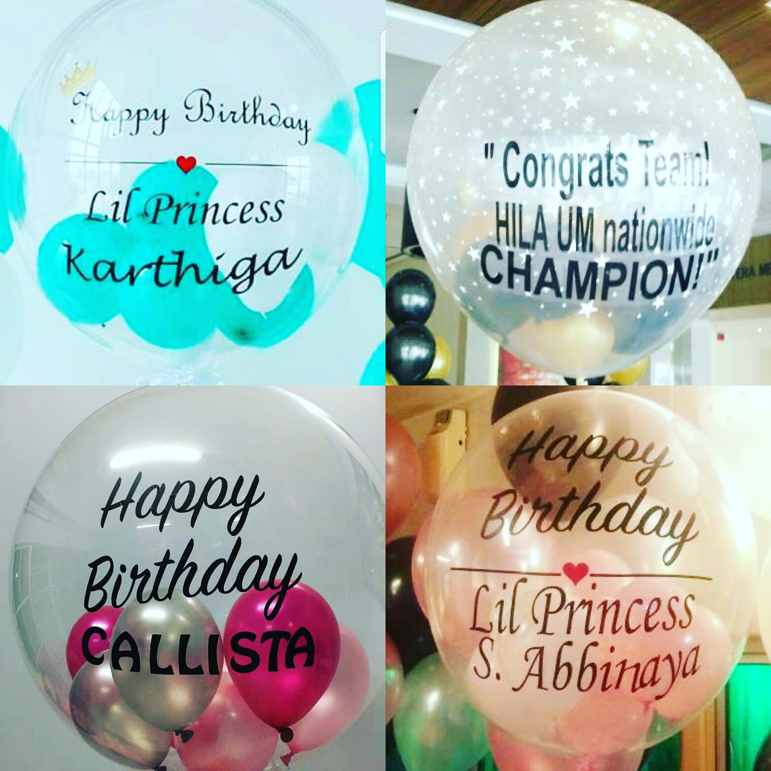 Party N Balloons Cheras Pandan Seri Kembangan Bubble Balloon & 36