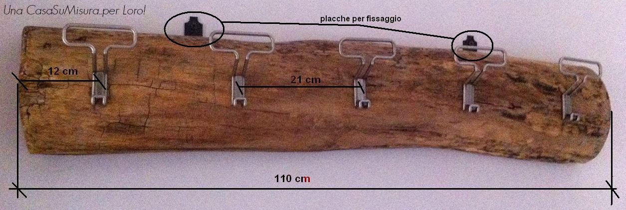 Set Di 4 Robusti Ganci Appendiabiti Per Giacche E Borse  Legno Di Quercia 8719762756019