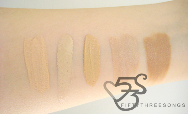 concealer swatches - mac, hard candy, maybelline, physicians formula
