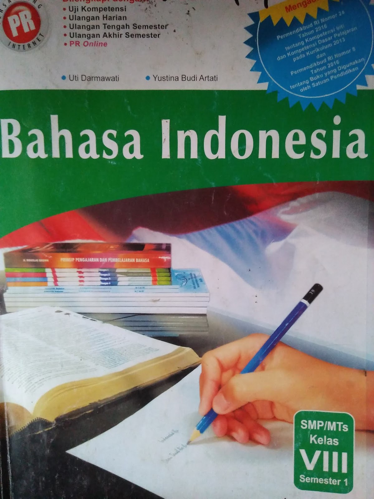KUNCI JAWABAN soal BAHASA INDONESIA kelas VIII semester 1 Ulangan Harian BAB 1 halaman 19 23