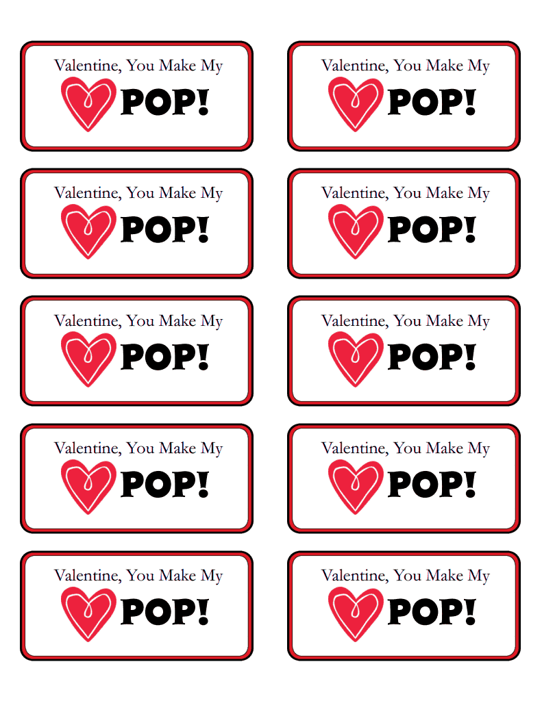 Pop It Valentine Printable Printable Word Searches