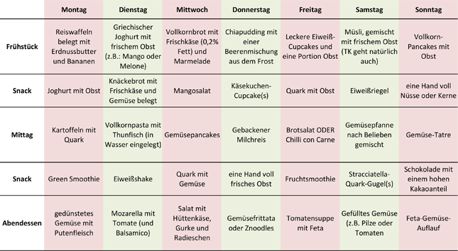 abnehmen plan pdf