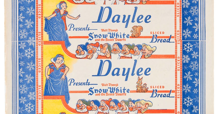 Filmic Light - Snow White Archive: 1938-39 Snow White Bread Wrappers