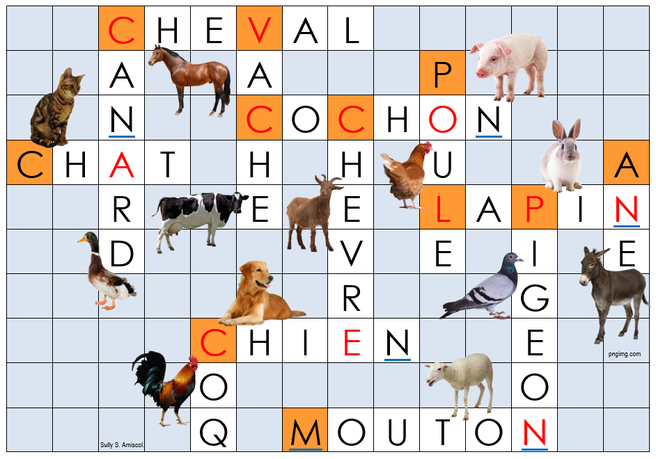 Amiscol Jeux de mots croisés (suite)