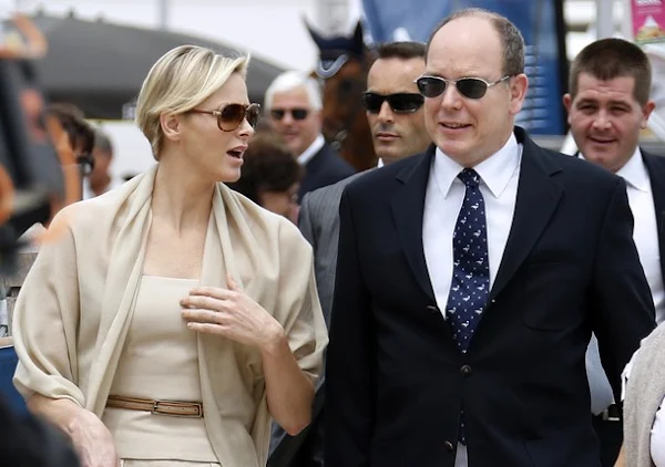 Prince Albert and Princess Charlene attended the 2013 Monaco International Jumping as part of Global Champions Tour