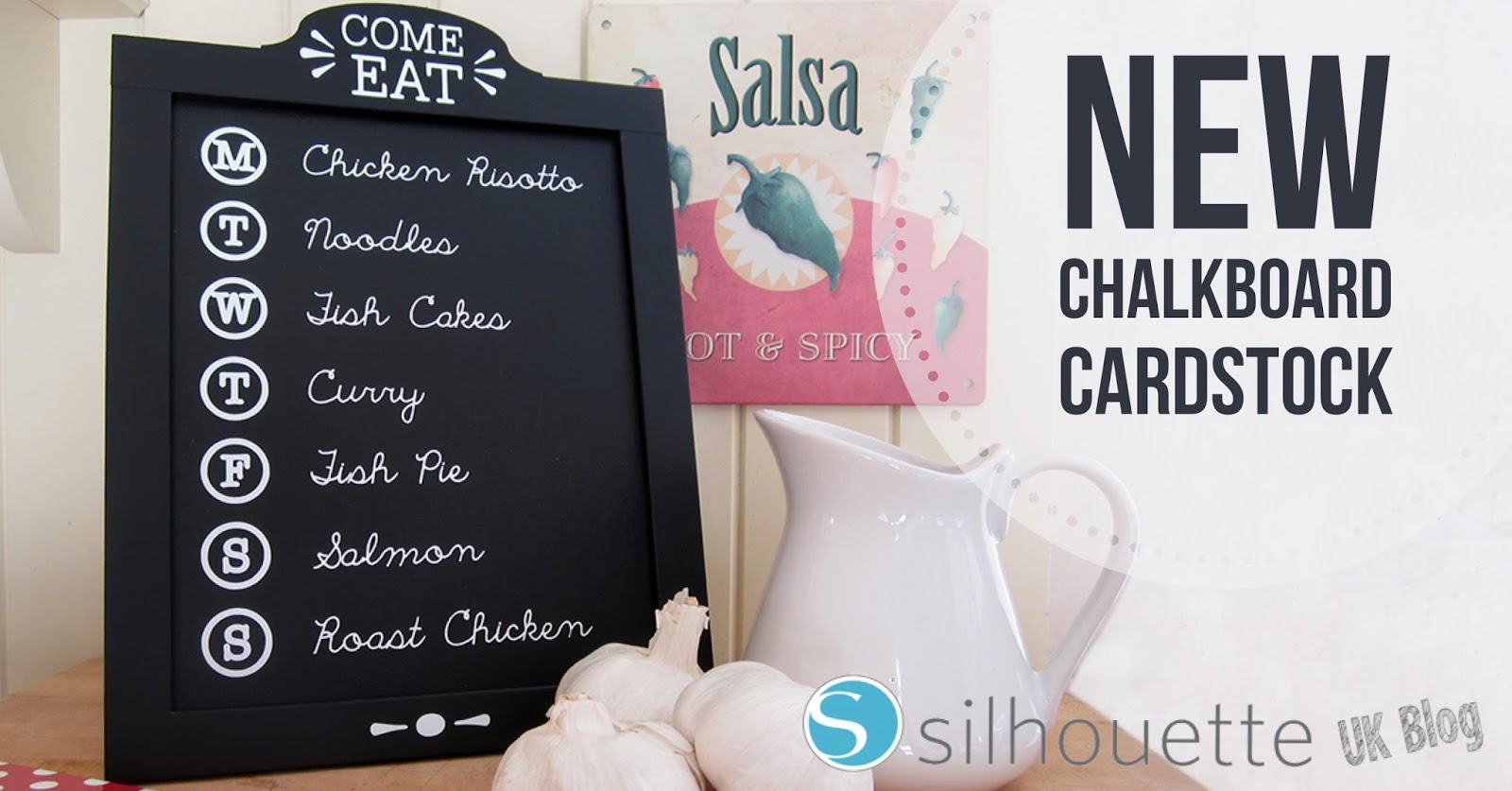 Crafting Quine New Chalkboard Cardstock Family Menu Chalkboard with FREE Design Elements