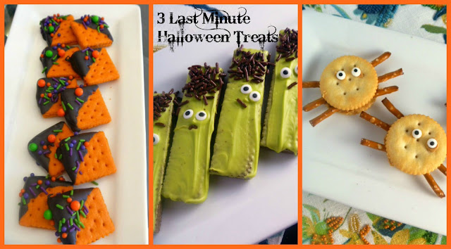 Need some last minute Halloween treats that are simple and quick?  I have 3 for you that you can make in a jiffy, and they are TOTALLY CUTE! - Slice of Southern