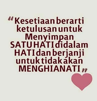 Kata Kata Setia | Motivasi Cinta