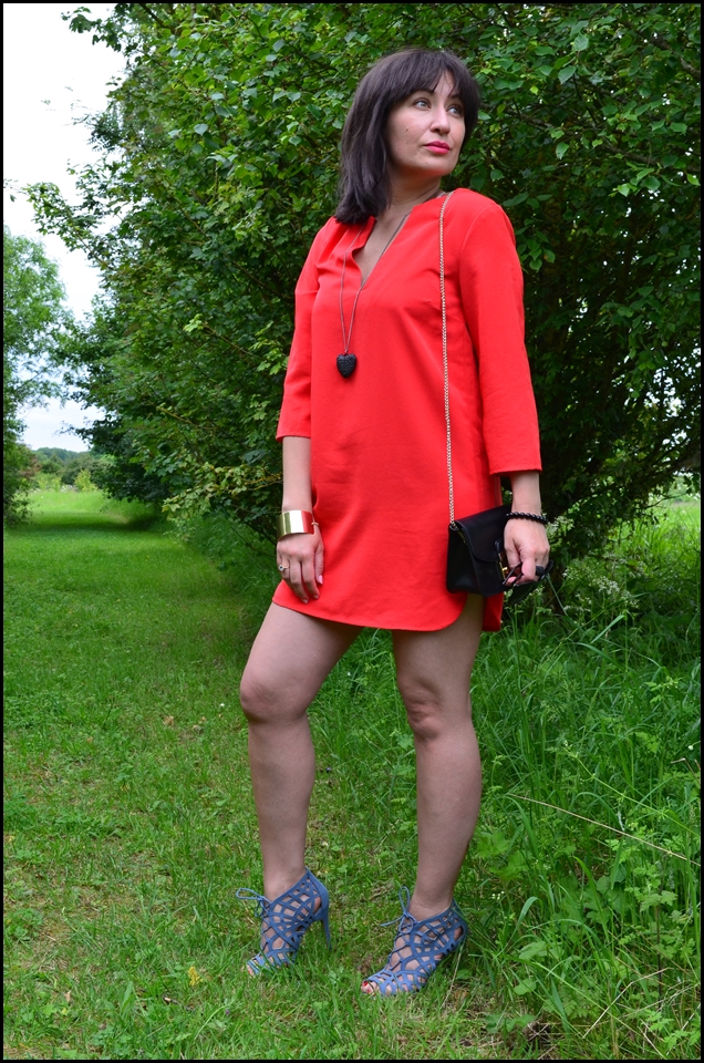 Adriana Style Blog, blog modowy Puławy, Classics, Czerwona Sukienka, Elegance, Elegancja, Fashion, Furla Bag, H&M Red Dress, Heeled Sandals, Klasyka, moda, Sandałki, Styl, Style, Stylizacja, Torebka