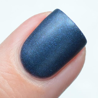 blue matte nail polish