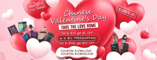 Chinese Valentine's Day Shopping at Wismec Authorized Online Store