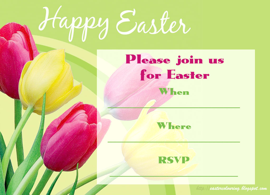 Free Printable Christian Easter Invitations