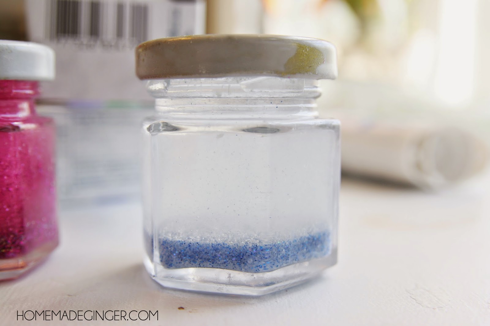 Toothbrush timers. A great craft for kids using glitter, glue and water!