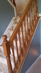 spindles painted before paint staircase