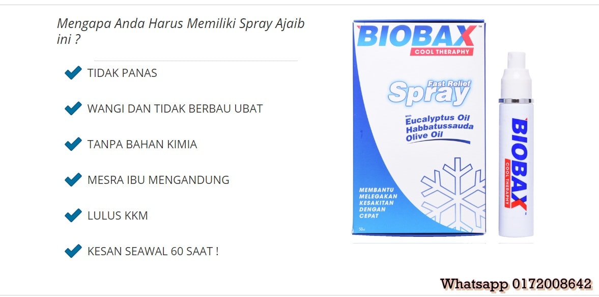 biobax spray cool theraphy
