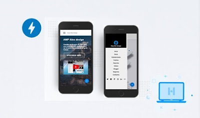 download template blogger amp alex design