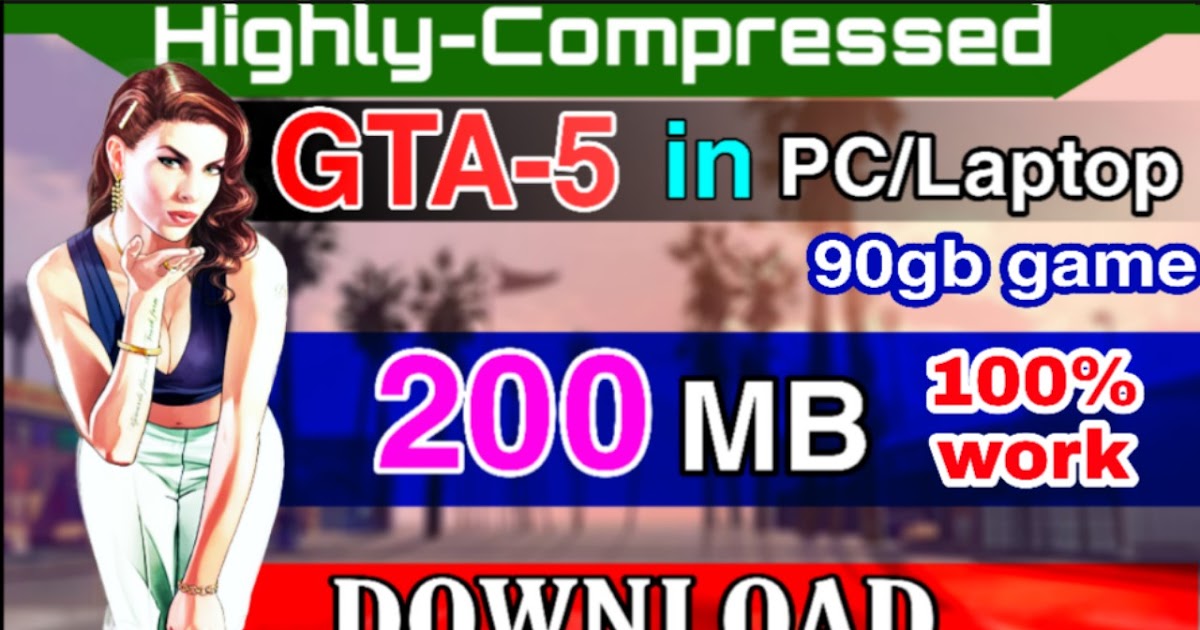 (200mb) Highly Compressed GTA 5 for PC proof with gameplay (Hindi)