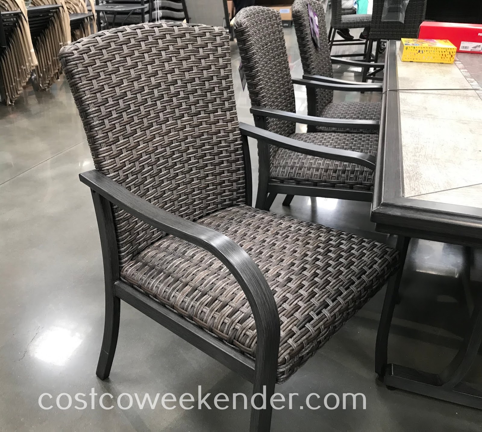 Sunvilla 9piece Woven Dining Set Costco Weekender