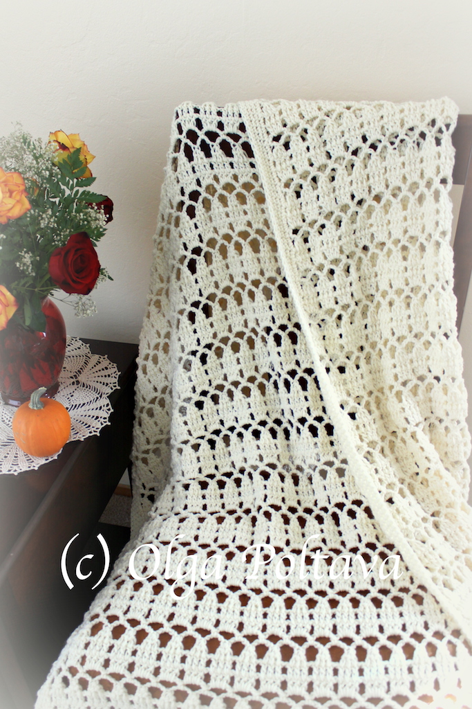 Lacy Crochet Easy Lace Throw Crochet Pattern, Impeccable Big Yarn