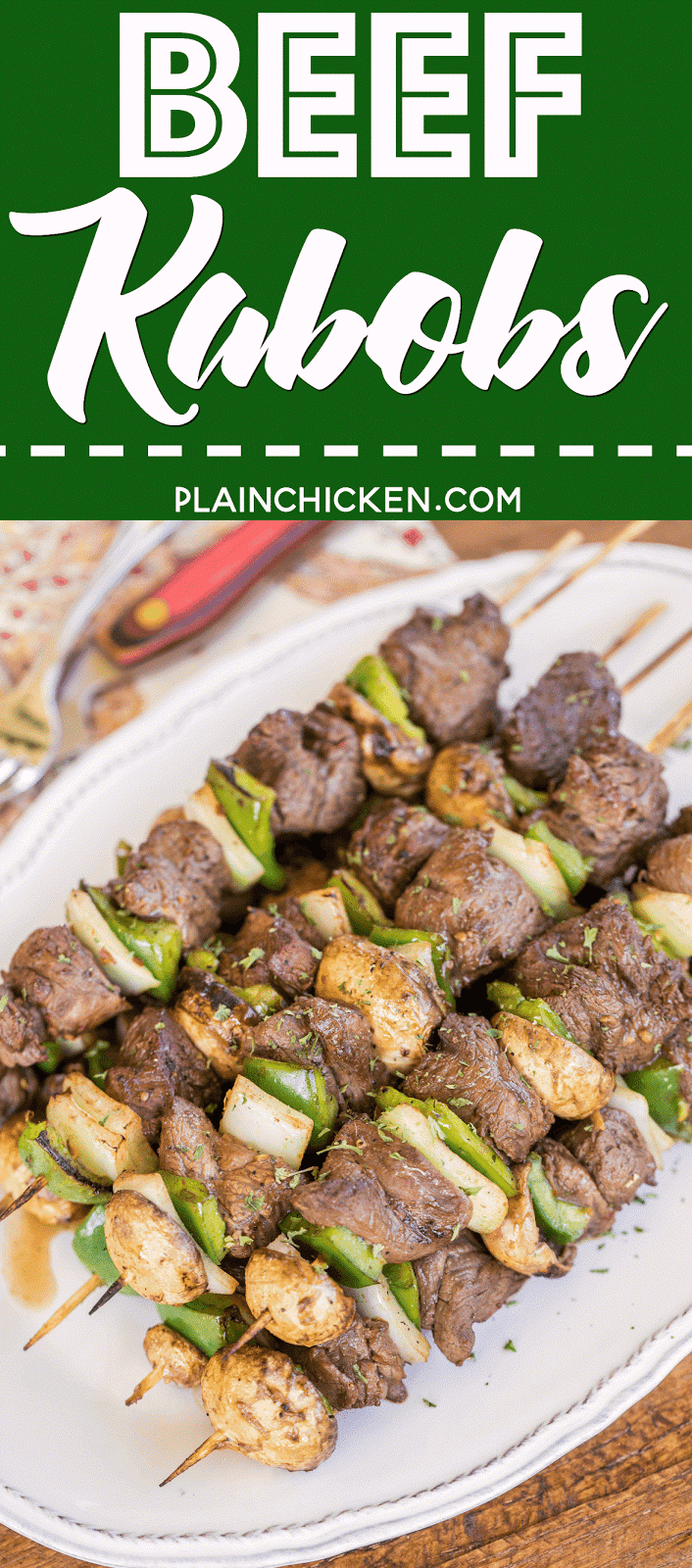 Grilled Beef Kabobs Plain Chicken®