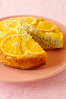 Torta de naranja y semillas de amapola