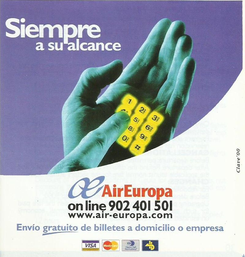 Airline memorabilia Air Europa (2000)
