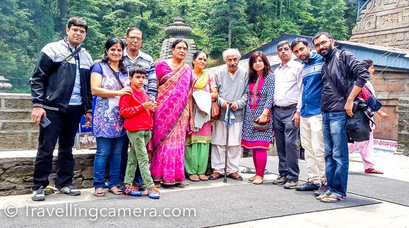 It was time to have a group shot before leaving Jageshwar Temple. While going back, we chose the other route which passes by Almora town. The roads around Binsar are brilliant as you always experience in Uttrakhand. That's best part to drive around Kumaon.  