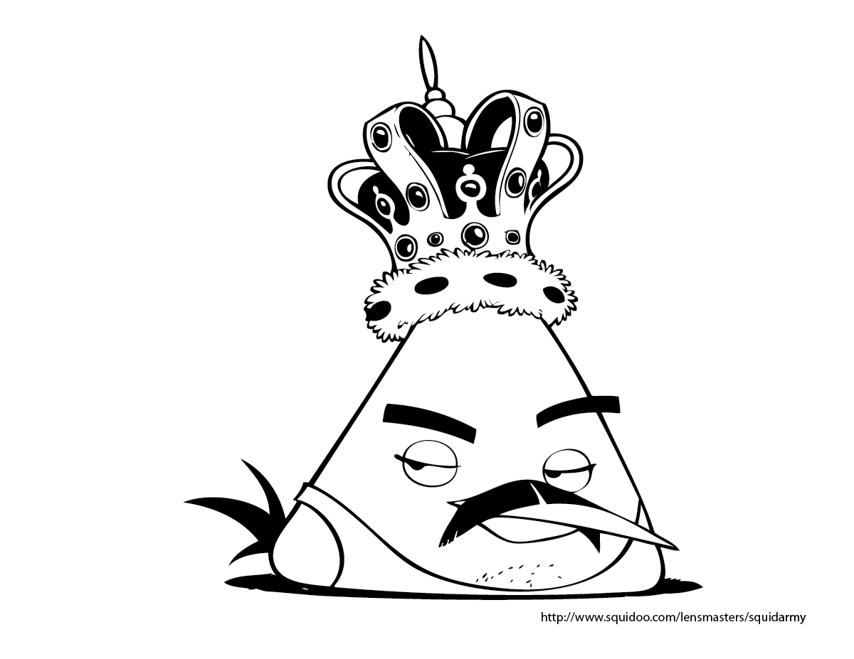 Angry birds coloring pages - Squid Army