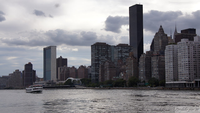 Roosevelt Island - vista de Manhattan, com o prédio da ONU em destaque