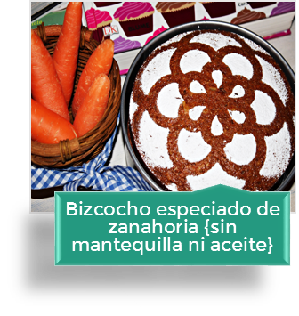 BIZCOCHO ESPECIADO DE ZANAHORIA {SIN MANTEQUILLA NI ACEITE}