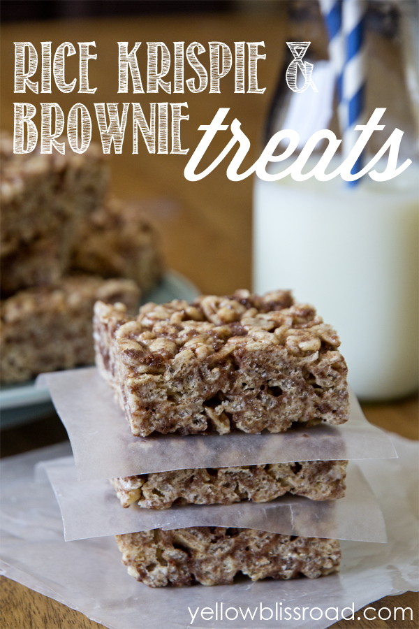 rice krispie brownie treats