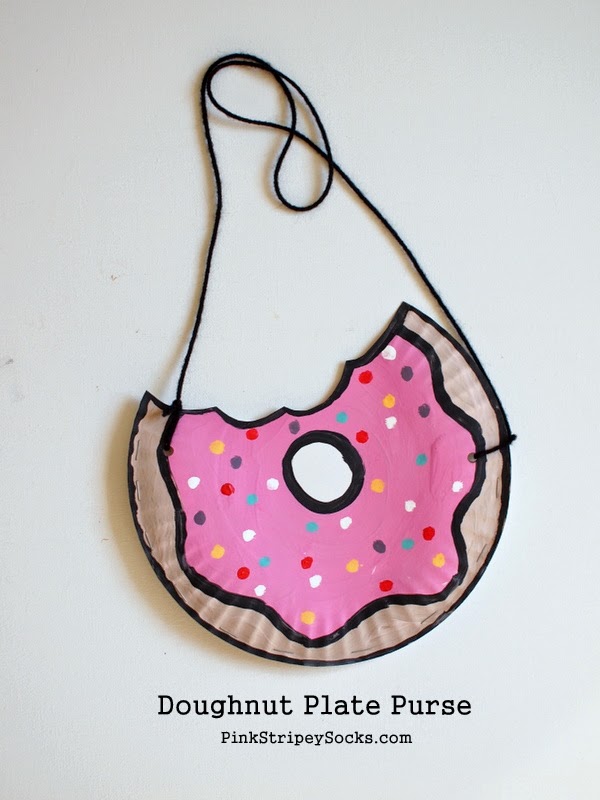 Paper Plate Kids' Craft- Doughnut Purse