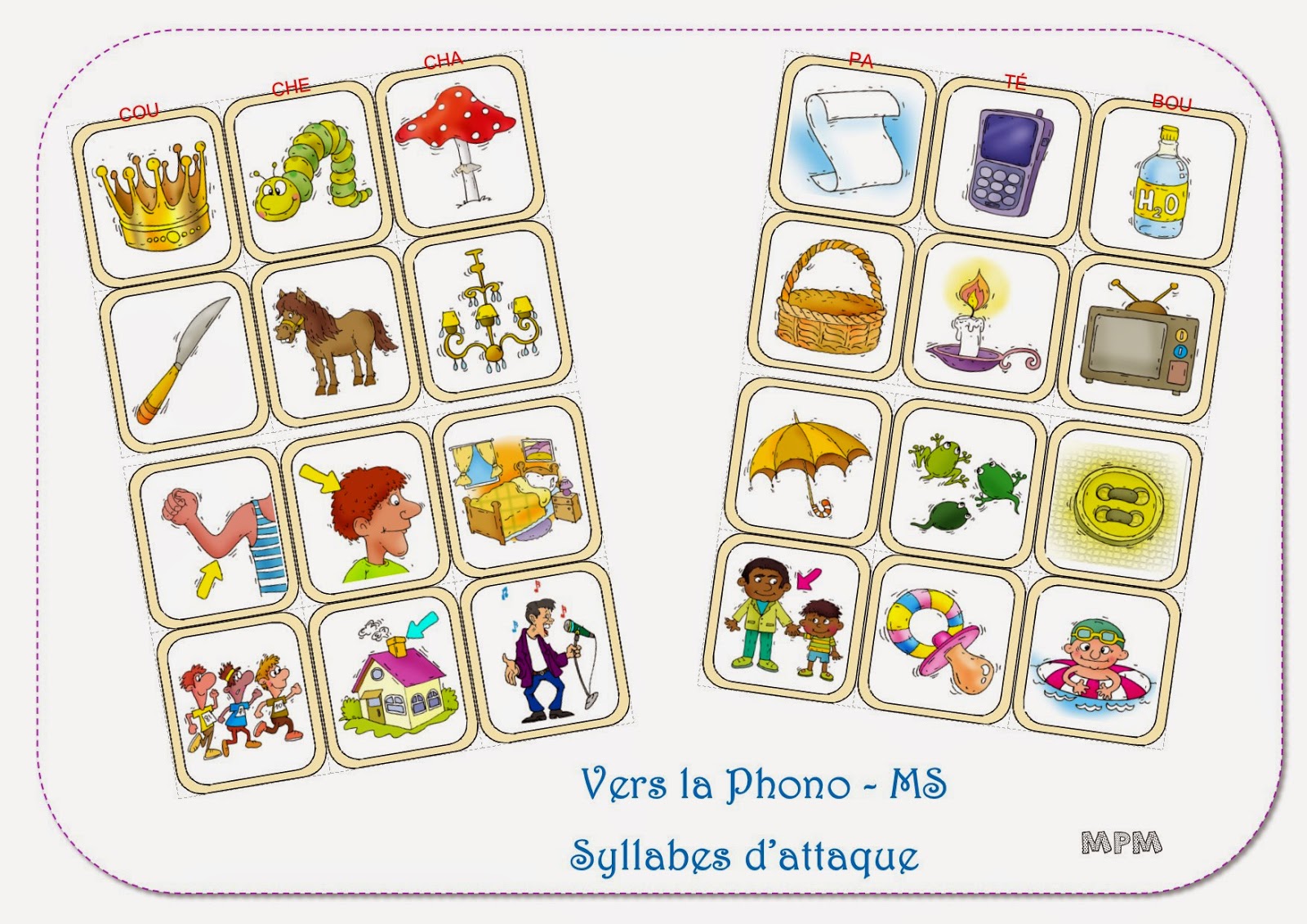 Phonologie MS jeu de syllabes