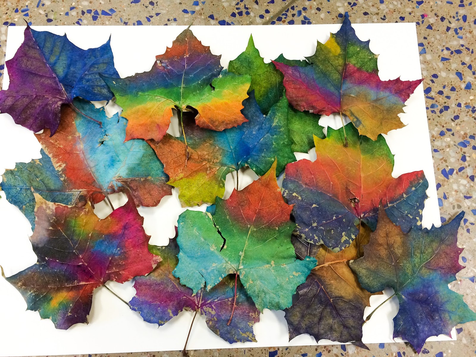 smART Class Fall'n in Love With Leaf Printing