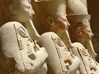 Statues at terrace of the Temple