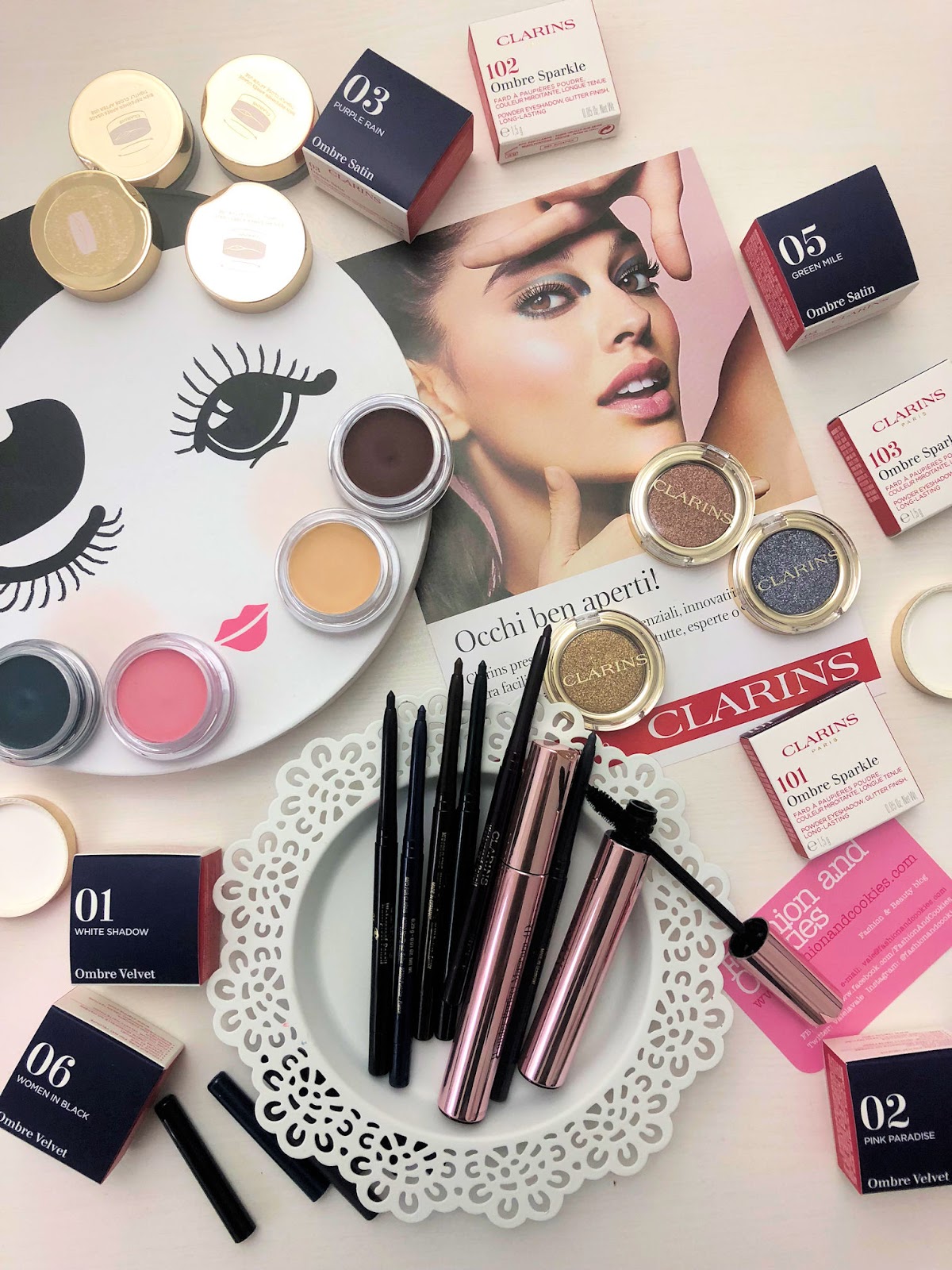 Clarins: occhi ben aperti per la collezione makeup Primavera 2019 su Fashion and Cookies beauty blog