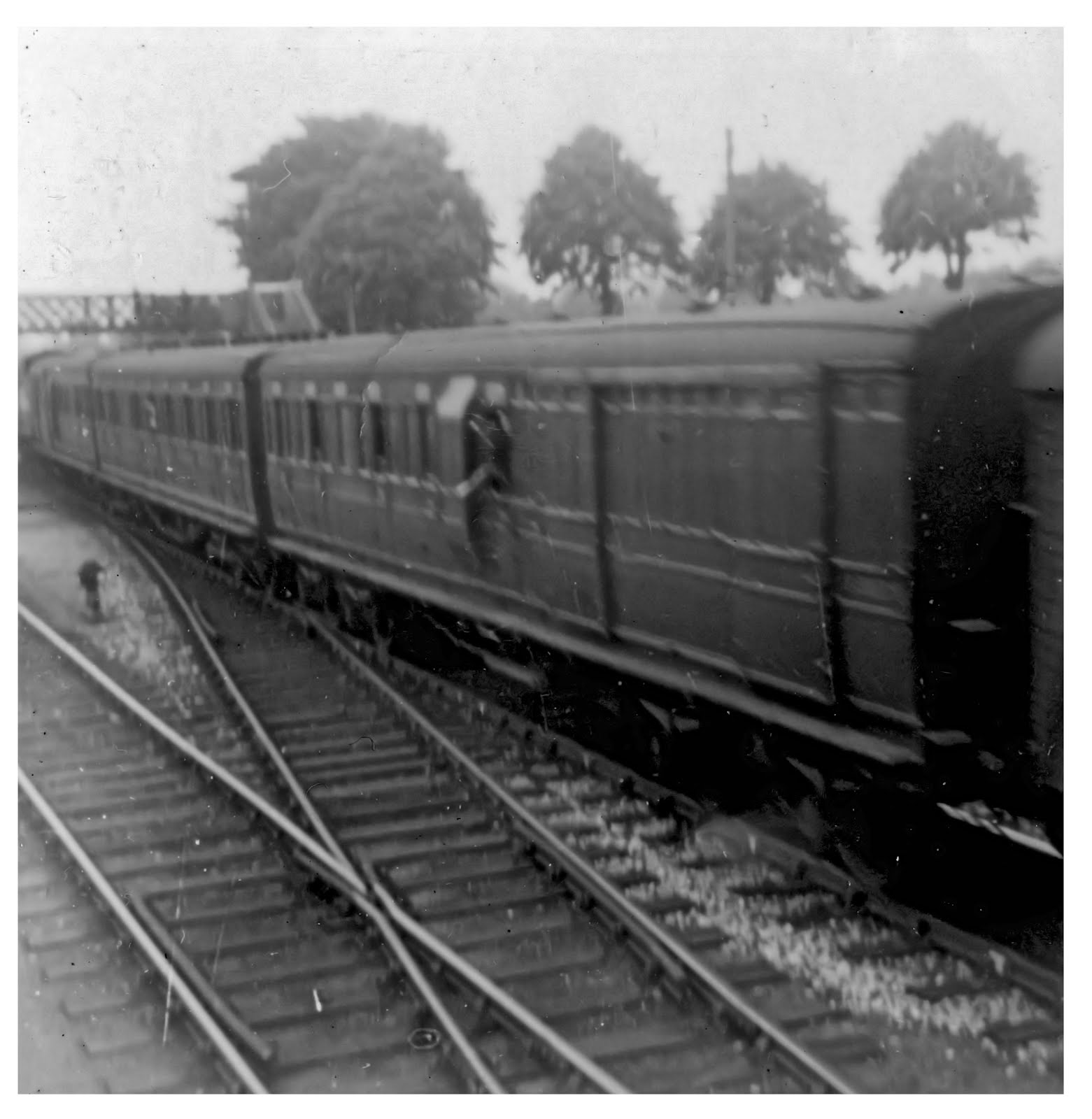 Train leaving Gosport