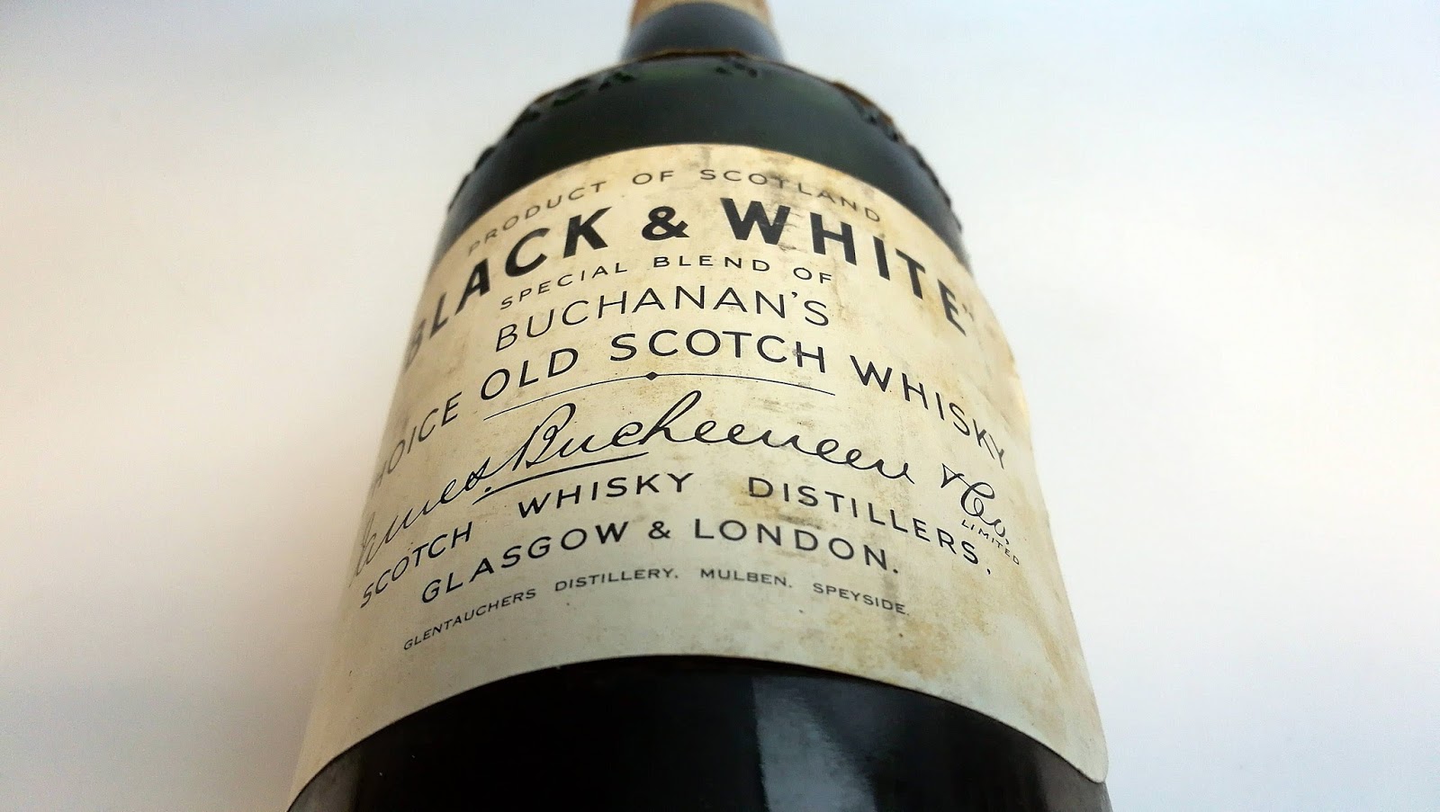 Black & White Buchanan’s Choice Old Scotch Whisky 1960’s Malt