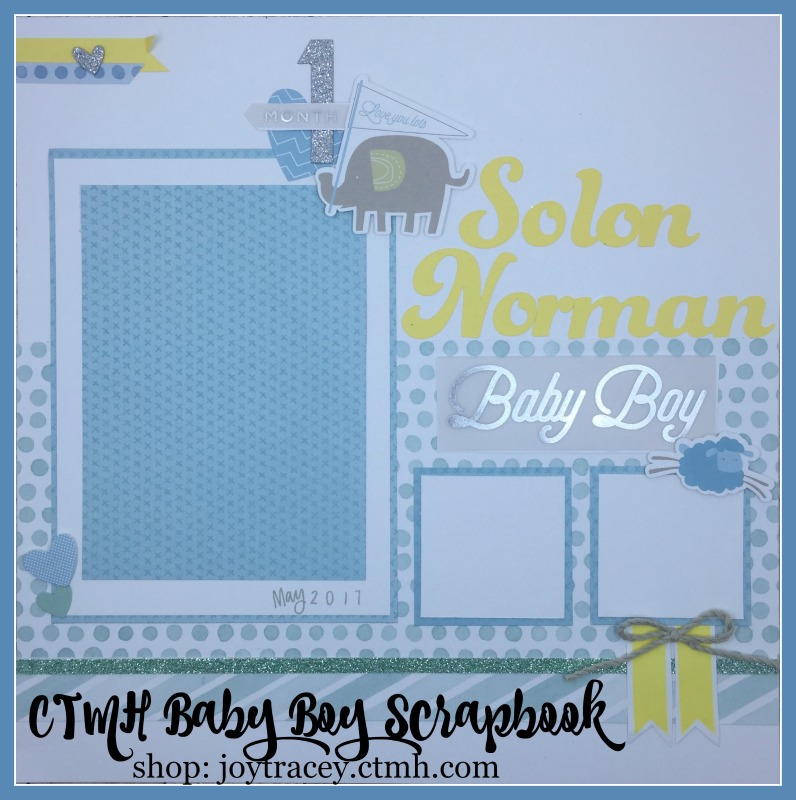 Obsessed With Scrapbooking Video Make A Baby Boy Scrapbook Album