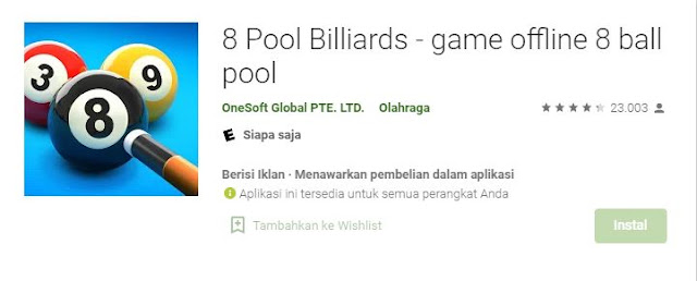 8 Pool Billiards 10 Aplikasi Game Billiard Offline & Online Terbaik