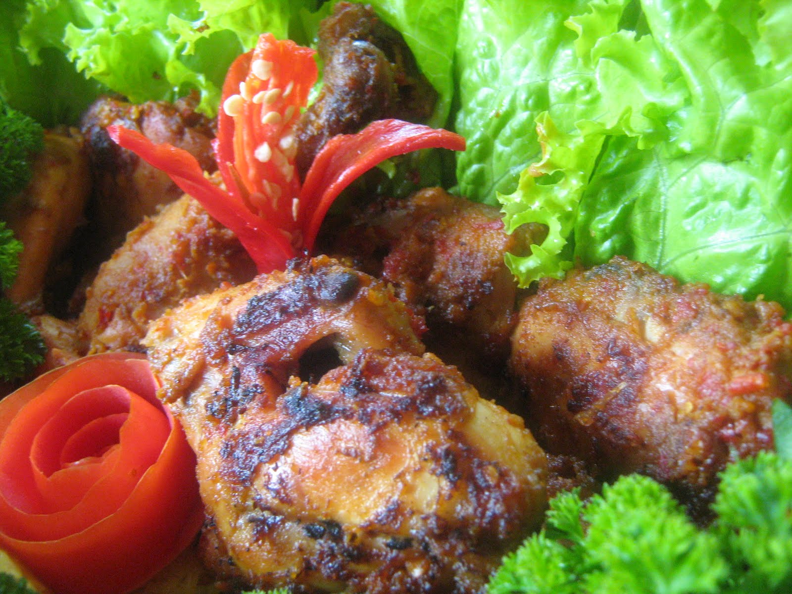 Tips Resep Ayam  Bakar Bumbu  Rujak